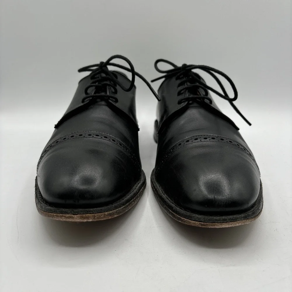 Allen Edmonds BOULEVARD Men's Size 12 B‎ Leather Cap Toe Dress Shoe Black 7482